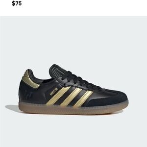 Adidas Samba Black and Gold Messi Edition Shoes